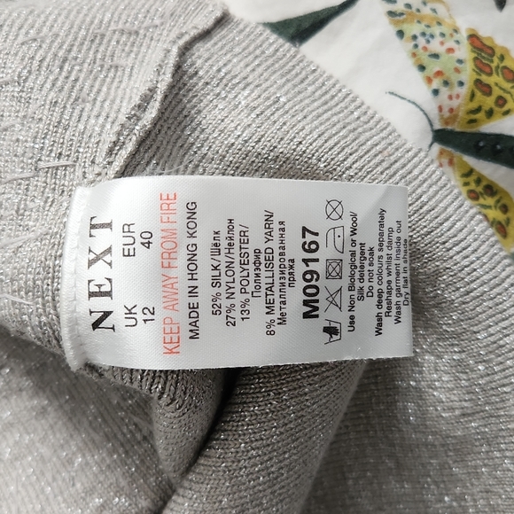 Gorgeous beaded silver knitted top - Picture 7 of 8